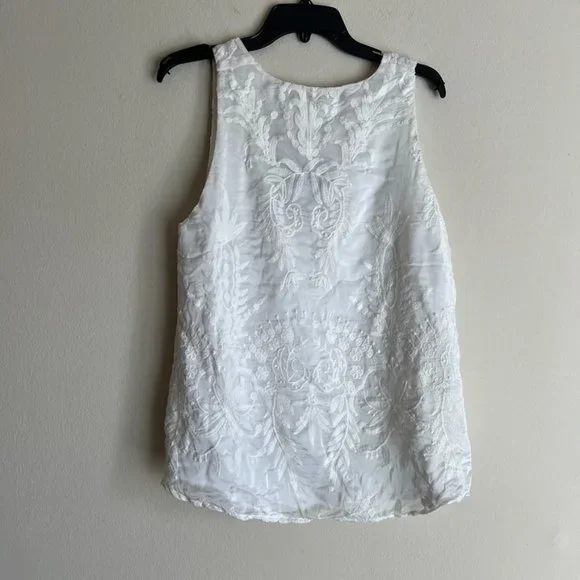 Merritt Charles Embroidered Lace Tank - Picture 2 of 5